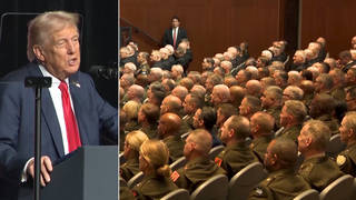 A “Green Light” for War Crimes? What Trump & Hegseth’s Lecture to Generals Really Means A “Green Light” for War Crimes? What Trump & Hegseth’s Lecture to Generals Really Means