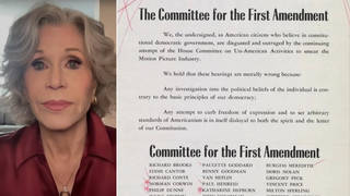 “Move Fast”: From McCarthyism to Authoritarianism, Jane Fonda Relaunches Father’s Free Speech Group “Move Fast”: From McCarthyism to Authoritarianism, Jane Fonda Relaunches Father’s Free Speech Group